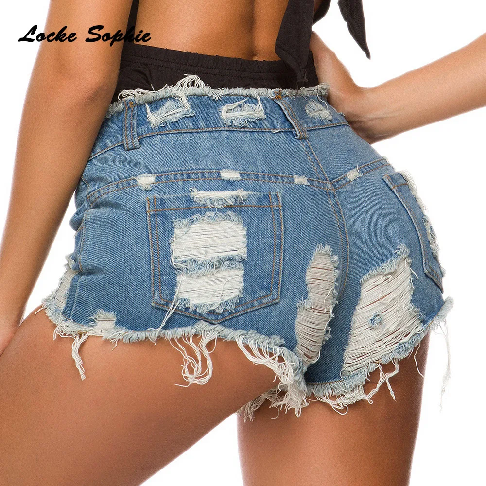 Женские пикантные супер джинсовые шорты с высокой талией летние хлопковые