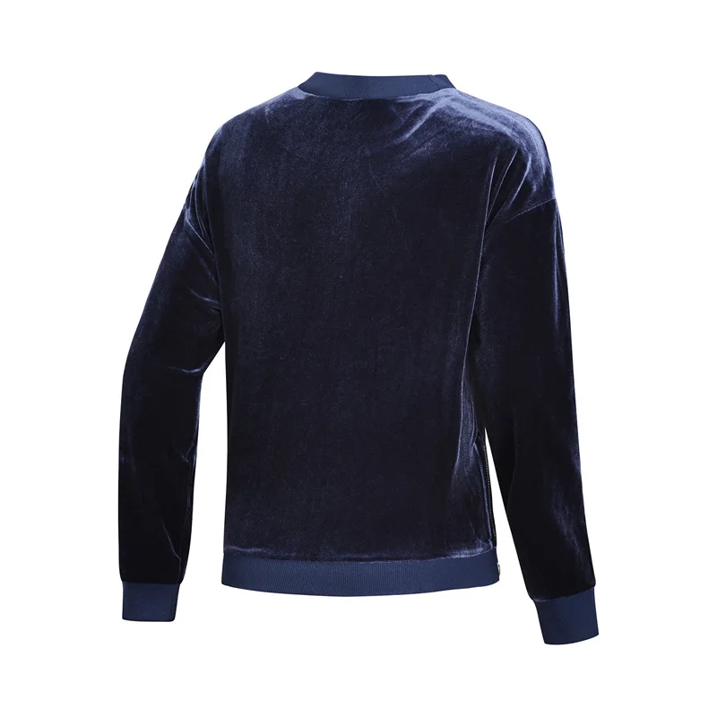 Li-Ning женский сверхмодный свитер свободный крой бархат 92% полиэстер 8% спандекс