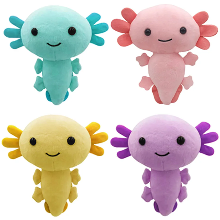 

Kawaii Axolotl, плюшевая игрушка, мультяшное животное, мягкая плюшевая кукла для детей, день рождения, искусственная плюшевая игрушка