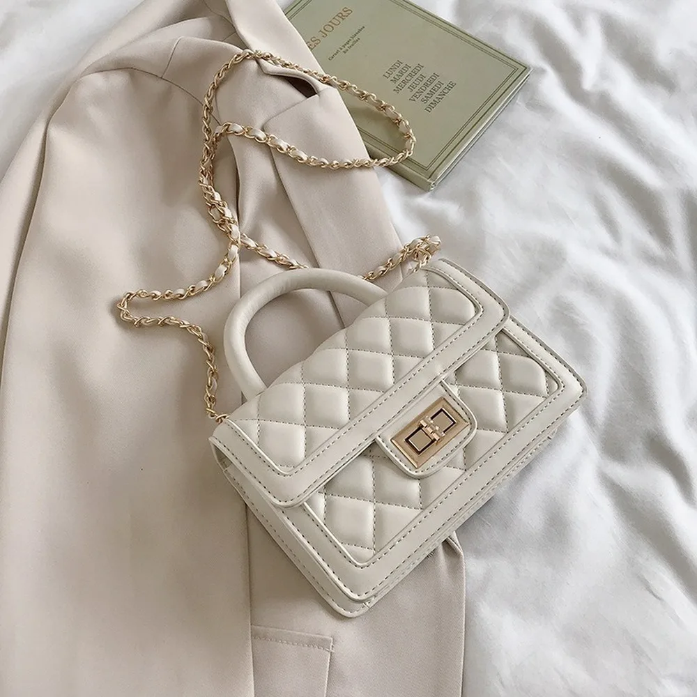 Качественные кожаные женские сумки на ремне с цепочкой маленькие для женщин