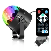sound activated rotating disco ball party lights strobe light 3w rgb led stage lights for christmas home ktv xmas wedding show
