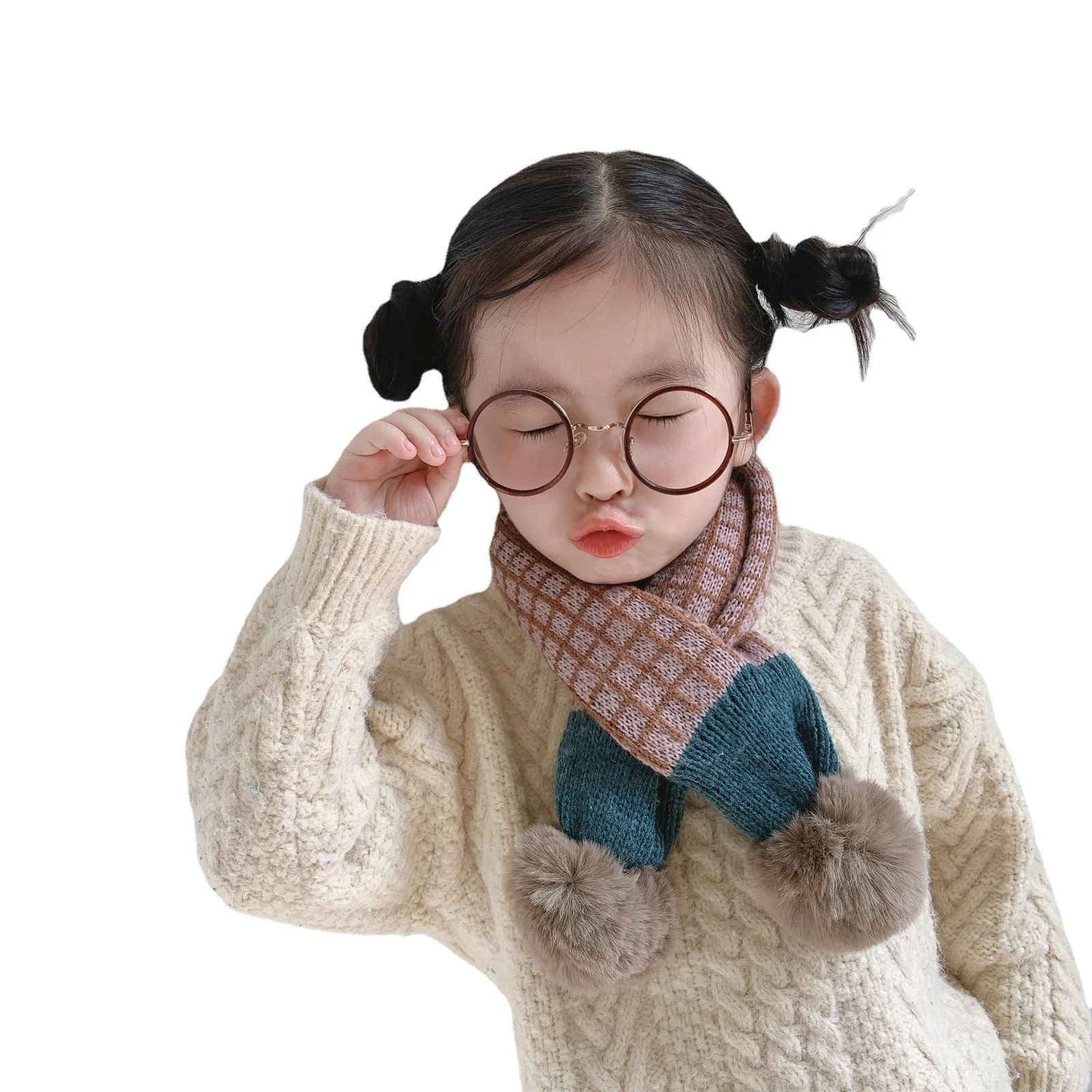 

Детский шарф однотонный вязаный шерстяной шарф Зимний шарф для детей мягкий вязаный зимний шарф для мальчиков и девочек