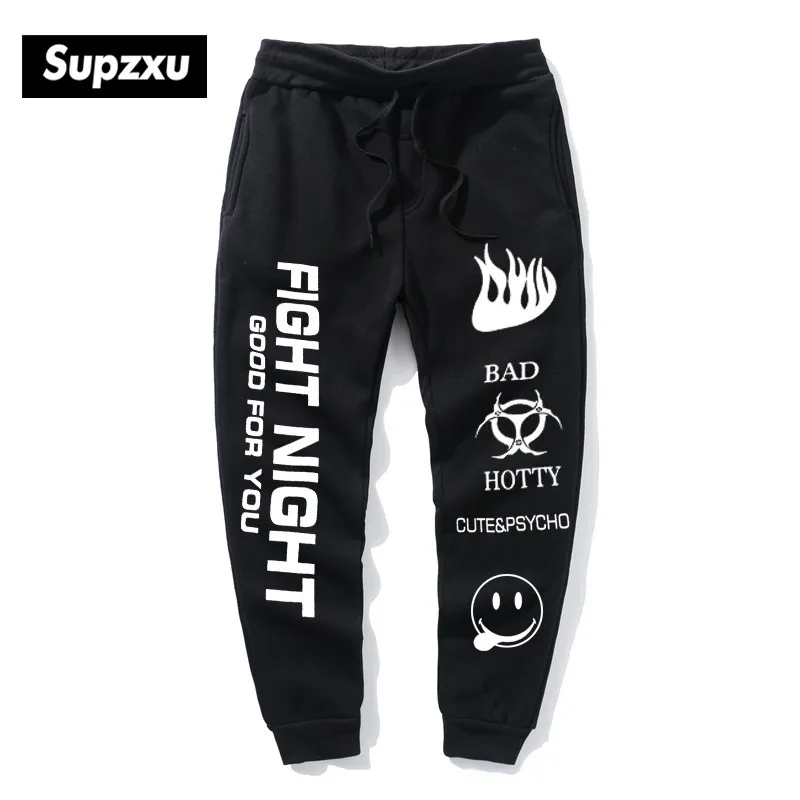 

SUPZXU Fashion high-waist printed ankle-length pants yellow streetwear trousers joggers men women hip hop autumn pants pantalon