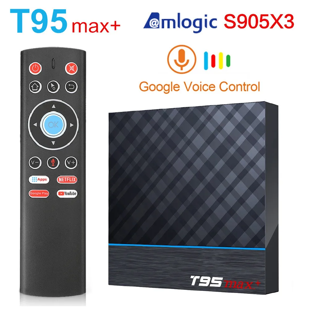 T95 MAX Plus Android ТВ приставка Android 9,0 Amlogic S905X3 Смарт ТВ приставка 4K Android приставка T95MAX четырехъядерный 2,4G& 5G Wifi BT4.1 H.265