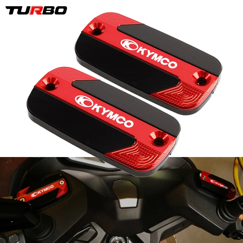 

For KYMCO DownTown 125 200 300i 350i i XCITING 250 300 350 400 S400 500 K-XCT Front Brake Reservoir Fluid Tank Cover Oil Cup Cap