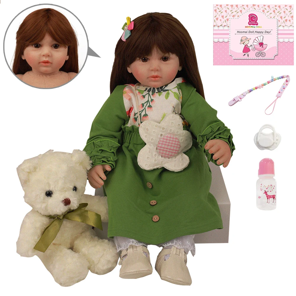 

24"So Truly Like Bebe Reborn Baby Princess Dolls Soft Silicone Stuffed Dolls Cloth Body Newborn Reborn Babies for Kids Xmas Gift