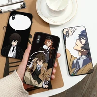 japan anime bungou stray dogs phone case for xiaomi redmi note 7 8 9 t max3 s 10 pro lite funda cover coque shell