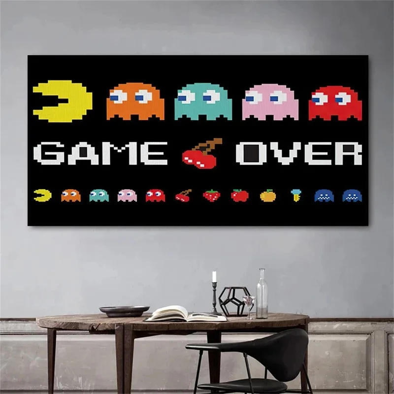 

Classic Nostalgic Games Canvas Painting Wall Art Pictures Posters and Prints Artwork for Living Gamers Bedroom Home Decoration