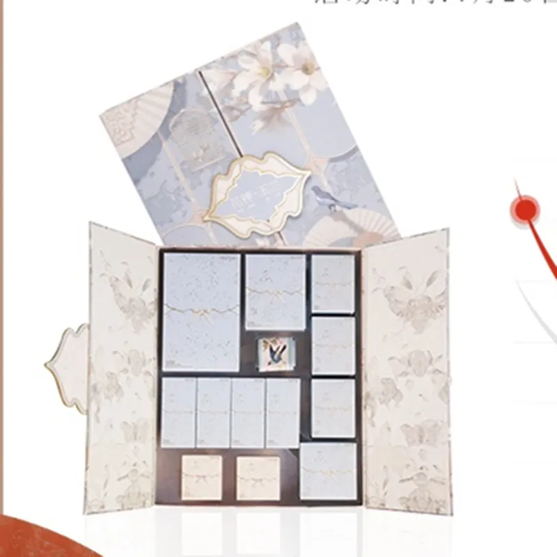 

TT [New Product Sale] Flower Know Flower God Magnolia Gift Box Makeup Set Lipstick Blush Air Cushion Powder Gift
