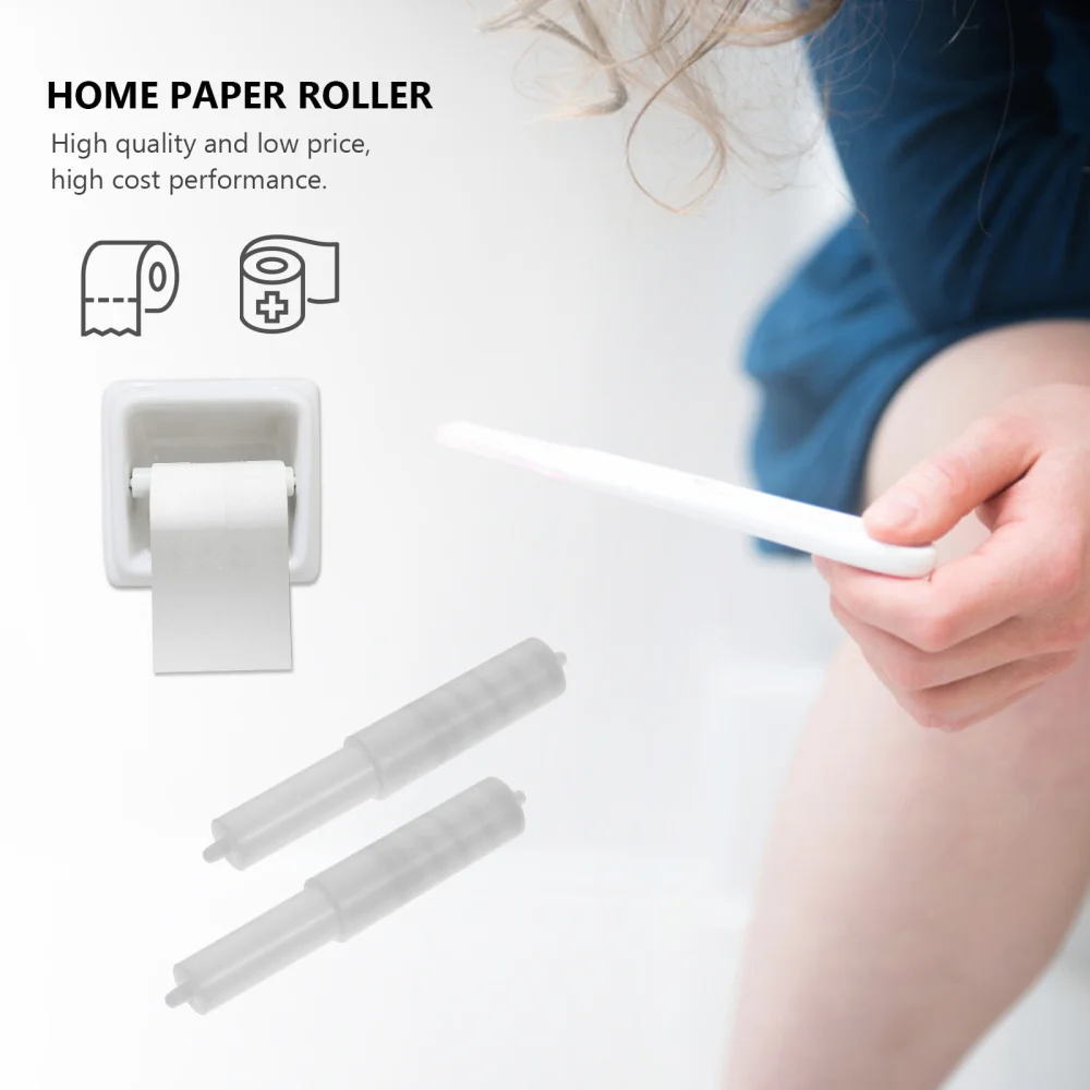 

2 Pcs Rollers Tissue Box Shaft Core Spring Retractable Reel