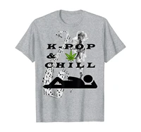 k pop and chill and korean k pop music fan gift t shirt