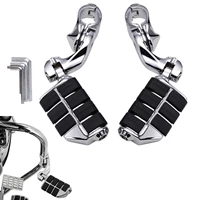 for touring motorcycle foot rests foot pegs 1 14 highway pegs for road king dyna mount clamps foot pedals cnc