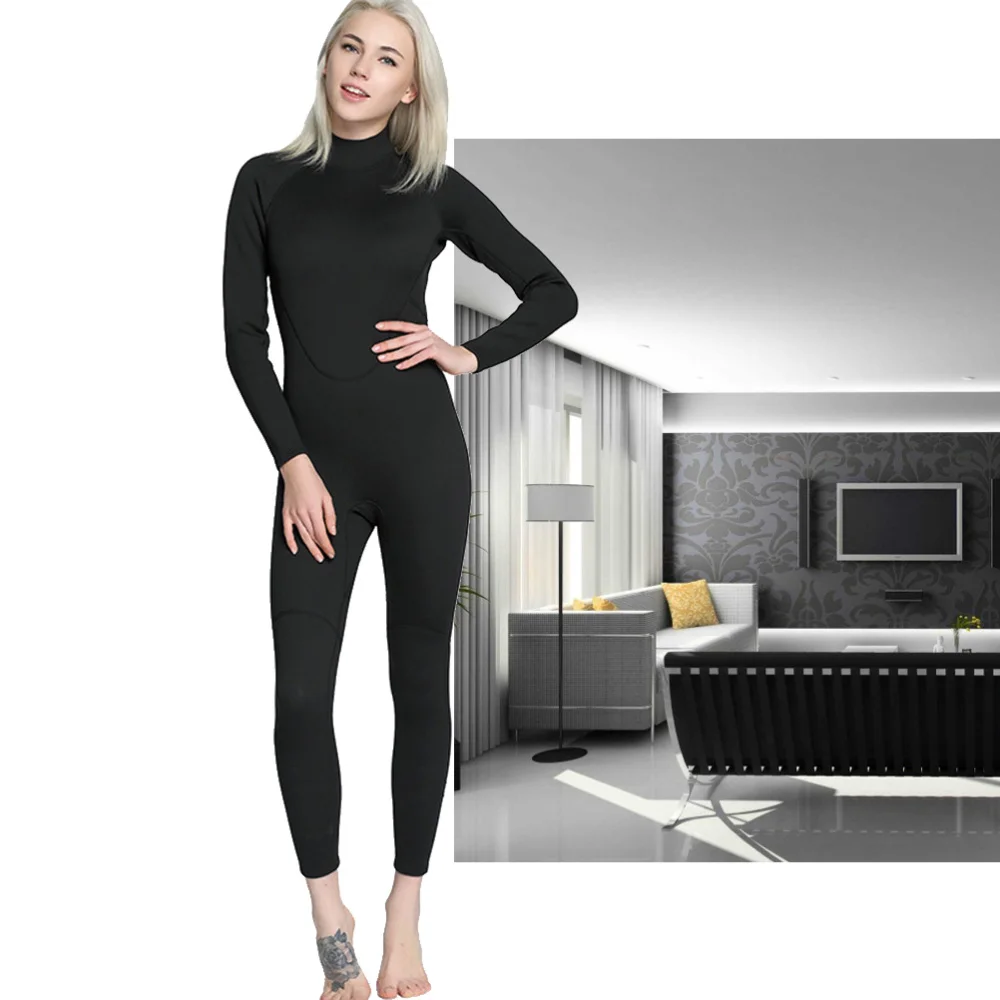 

2mm Full Body Warm Wetsuit Long Sleeve Neoprene Diving Suit for Snorkeling Scuba Diving Surfing - Men Size