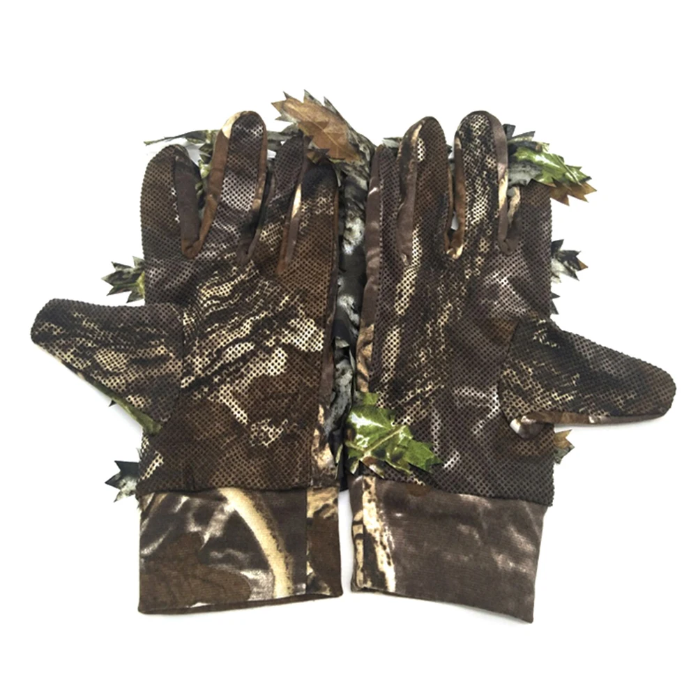 Нескользящая силиконовая горошек камуфляж перчатки на открытом воздухе Охота 3D