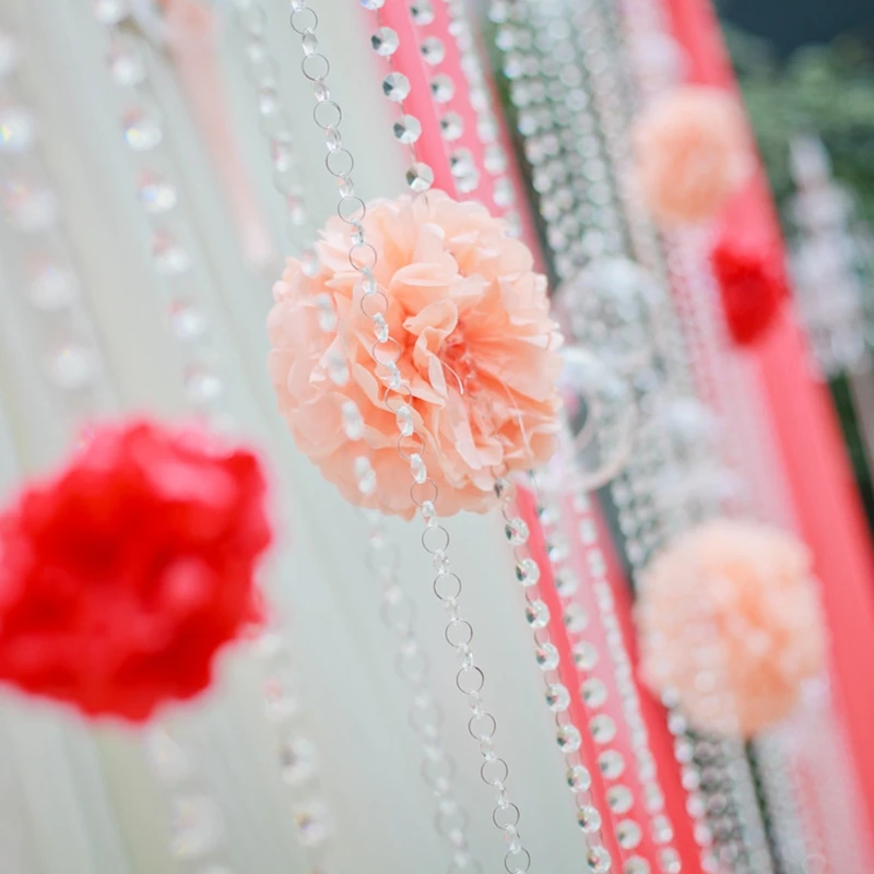 1/5 м рождественские украшения хрустальные подвесные бусины украшение для дома