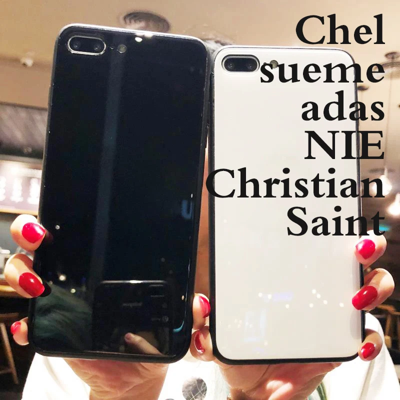 Для iphone XS MAX X XR coque силиконовый чехол 7Plus из закаленного стекла для мобильного