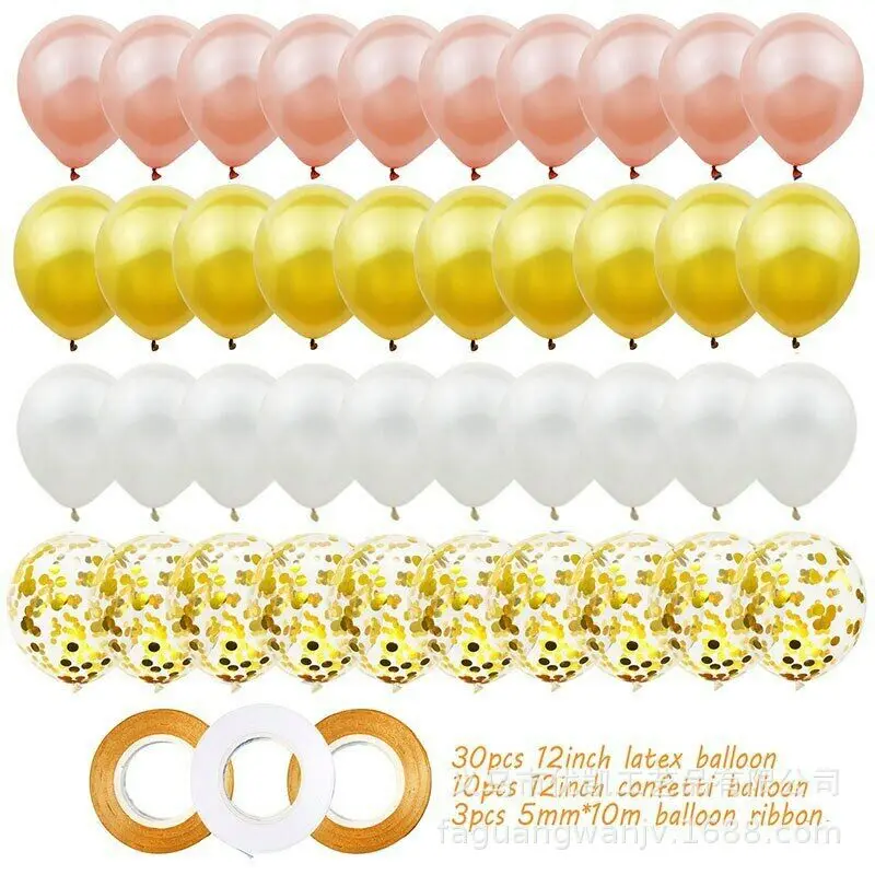 43 шт. воздушный шар &quotКонфетти&quot набор включая Золотой лента для завивки на день