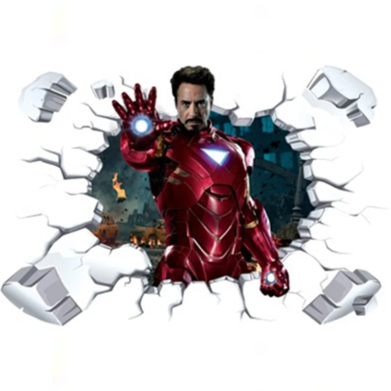 Постер Фильма Мститель супергерои Человек-паук 3d сломанные виниловые настенные