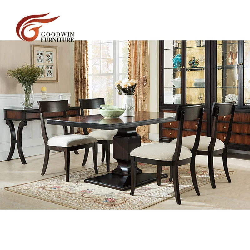 Dining Table 1.8M Роскошный элегантный шкаф ящик для инструментов боковой шкаф и длинный обеденный стол дизайн и ткань обеденный стул WA423 - Цвет: Dining Table 1.8M