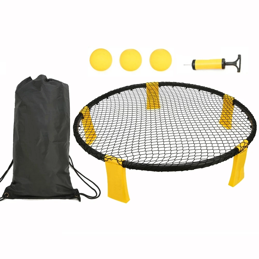 

Net for Spikeball Game Replacement for Broken Net Compatible with ROUNDNET Game Spike Ball Net With 3 Balls Volleyball Net