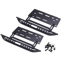 metal side step side pedal foot plate sliders for 110 rc crawler axial scx10 scx10 ii 90046 jeep wrangler shell