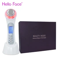 5 in 1 ultrasonic skin tightening home use devices3mhz cavitation machine face photon therapy ion galvanic fat burner massager