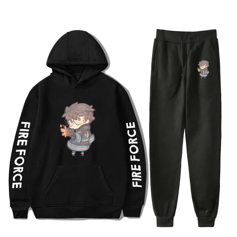 

Kotatsu Tamaki Fire Force Enen No Shouboutai Men's Set Hoodie Pant Tracksuit Anime Hooded Track Suits Male Sweatsuit Tracksuit