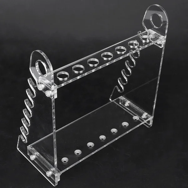 

Pipette Rack, Plexiglass Pipette Holder Pipette Holder Trapezoidal Pipette Holder, 1.5cm Hole Diameter