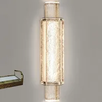 Modern Crystal Wall Lamp Transparent Wall Light Luxury Sconce Mirror Light Living Room Bedroom Loft Dining LED Stair Lamp