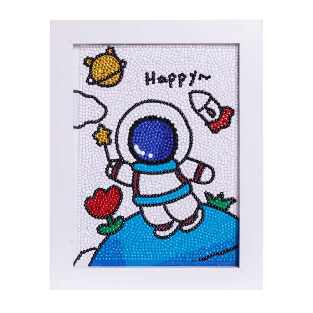 Diamond Painting By Number Kits For Kids Rocket Spaceman Crystal Rhinestone Embroidery Paintings Pictures Arts Craft | Игрушки и хобби