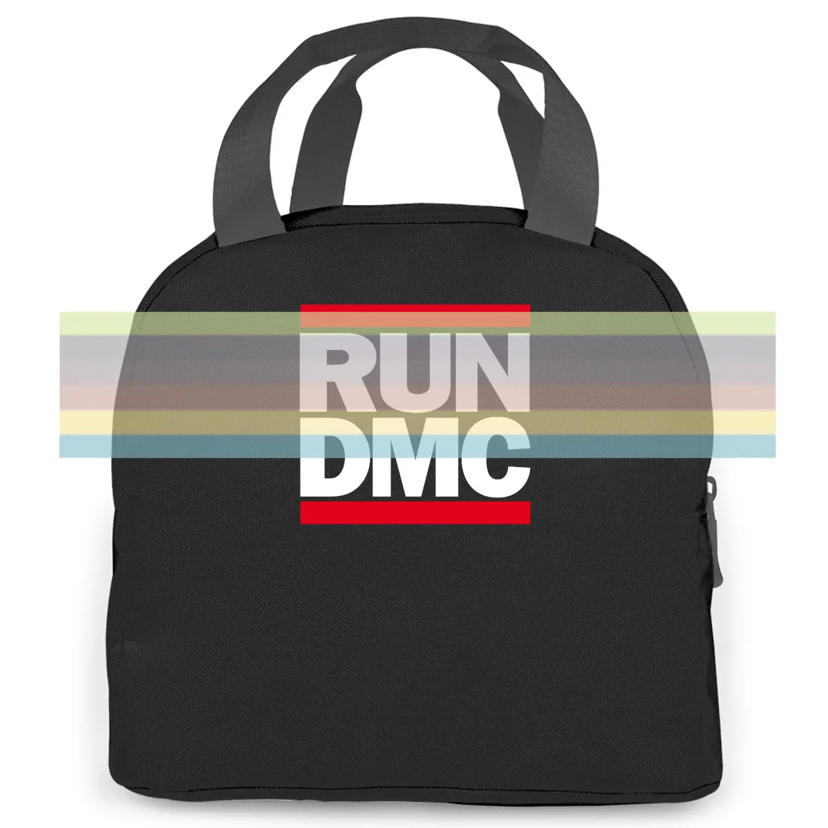 

RUN DMC Group Music Rap Hip Hop Brand Male HARAJUKU women men Portable insulated lunch bag adult student