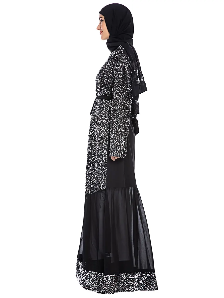 Марокканский кафтан модный простой турецкий Marocain Abaya Femme Musulman Robe|Мусульманская