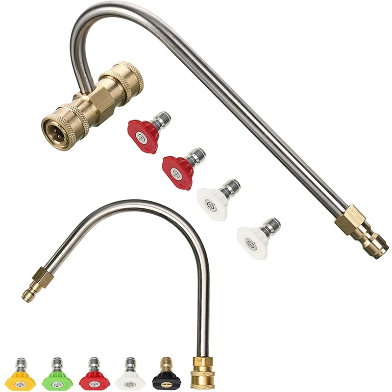 

Gutter Cleaner Attachment Accessories for Pressure Washer,Washer Nozzle Tips,1/4 Inch Quick Connect