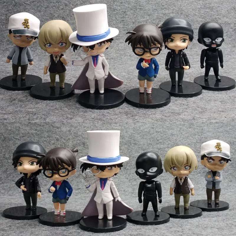 

6pcs/set Anime Detective Conan Model Figure Toys