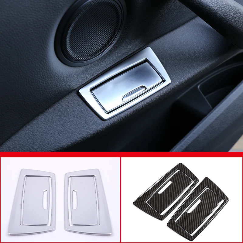 

ABS Chrome Car Rear Door Ashtray Panel Frame Decorative Cover Sticker For BMW X1 F48 2016-2021 Car Styling Interior Accessories