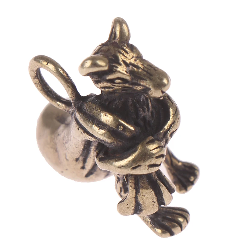 Медная фигурка крысы украшение для дома аксессуары гостиной латунные животные