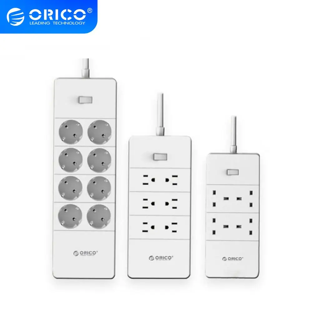 Электрические розетки ORICO адаптеры с 5 портами USB зарядное устройство 4 6 8 портов