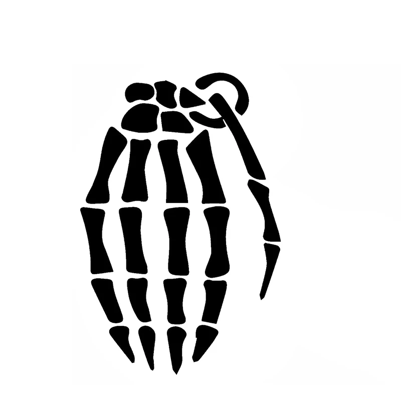 EmpireYing Death Skull Symbol Terror Finger Bone Grena de Funny Car Sticker Window Bumper Kayak Decor Vinyl Decal Gifts 8 Colors |