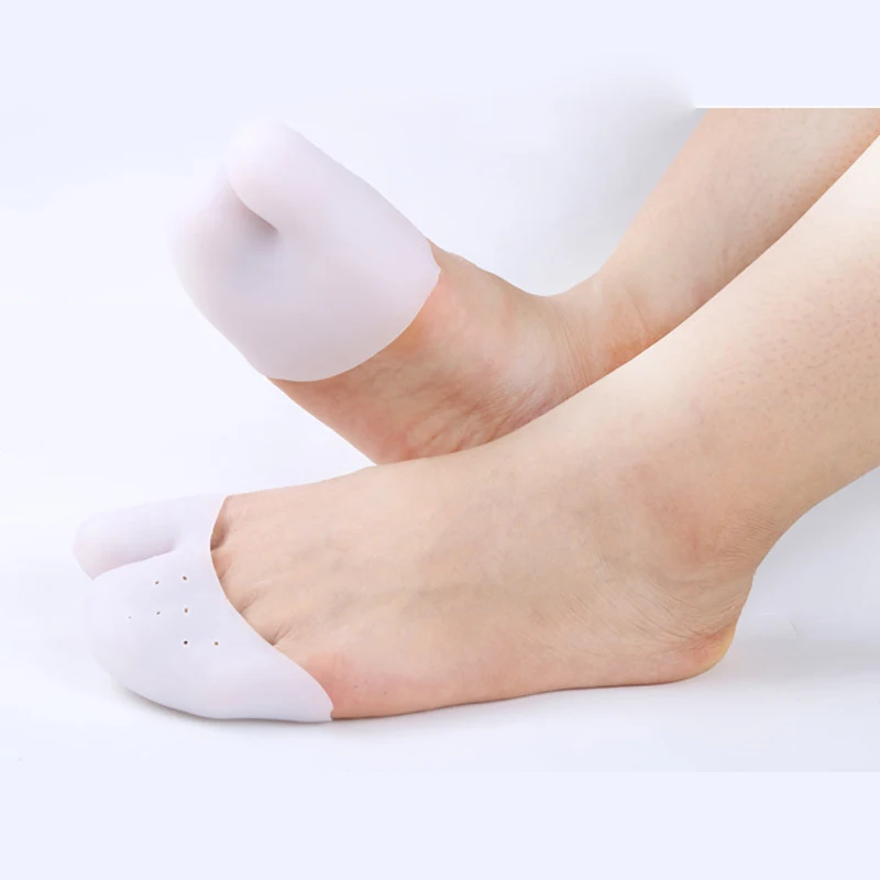 1/2Pair Forefoot Cushion Pads Silicone Gel Toe Finger Cover Protector Pain Relief Gel Insoles Pads for Feet Ballet Foot Care