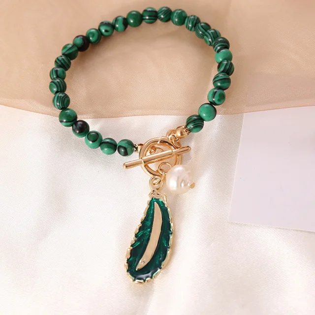 THE SPIRIT OF NATURE MALACHITE PEARL NECKLACE 5