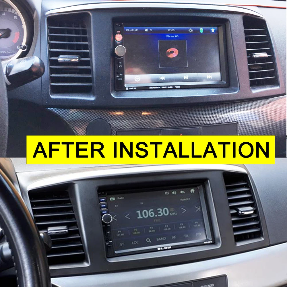 One Or Double Din Radio Fascia for MITSUBISHI LANCER FORTIS DVD Stereo Panel Dash Mounting Installation Trim Kit Face Frame | Автомобили и