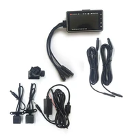 black full front rear dual action camera driving recorder camcorder 3 lcd dvr video accessories motorcycle