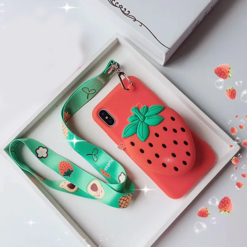 Серебристый Мультфильм 3D мягкий кошелек шнур для наушников пакет Силиконовый чехол для iPhone X XS XR MAX 8 7 7Plus 6 6S Plus - Цвет: Серебристый