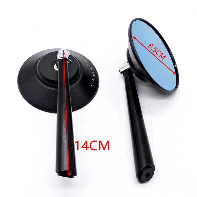 

2Pcs Motorcycle CNC Aluminum Round Rearview Mirrors Universal Motorbike Side Glass Mirror for Yamaha Kawasaki Racing Accessories