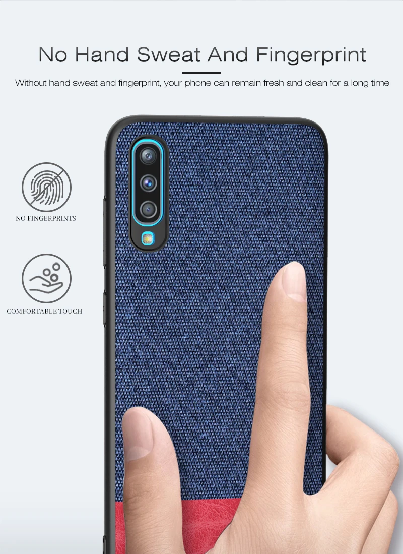 Для samsung A50 чехол TPU кромка из плотной ткани на заднюю панель матерчатая ткань крышка для samsung Galaxy A10 A20 A30 A40 A50 A60 A70 чехол для телефона