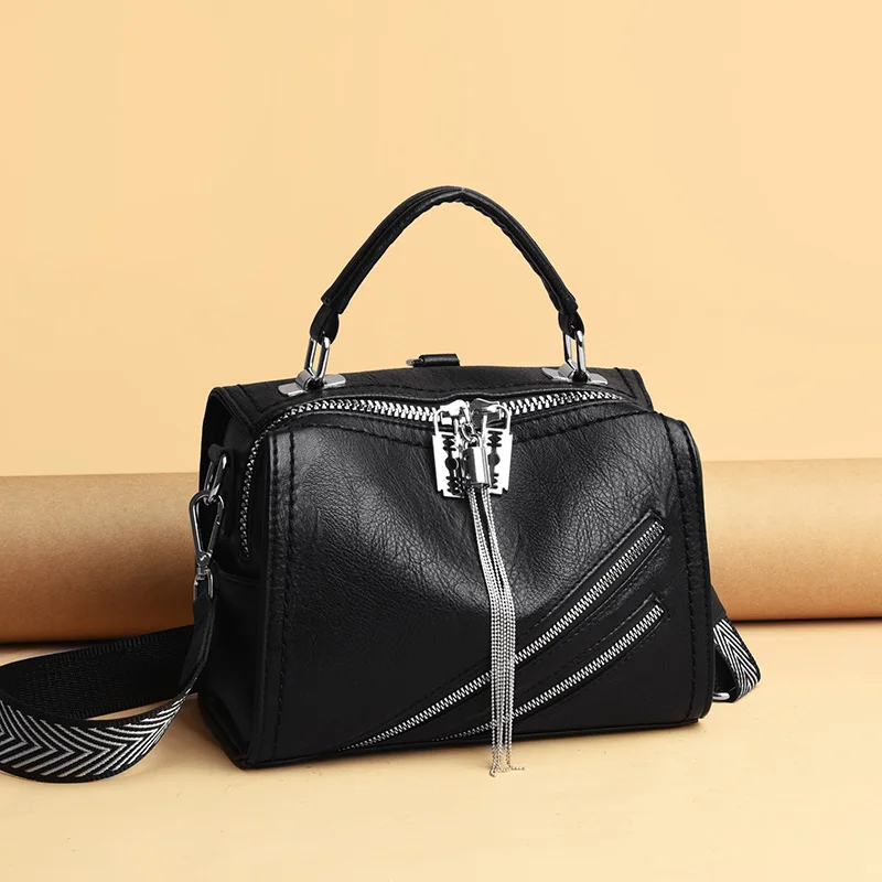 Сумка на плечо женская кожаная брендовая модная вместительная сумочка