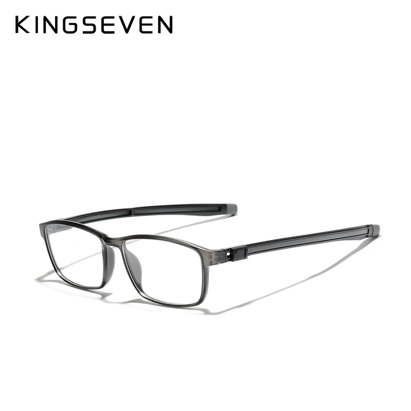 KINGSEVEN TR90 Glasses Frame Men Ultralight Myopia  Eyeglasses custom prescription lenses 1.61 очки для чтения