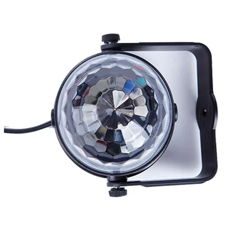 

Sound Activated Rotating Disco Ball DJ Party Lights 3W 3LED RGB LED Stage Lights for Christmas Wedding Sound Party Lights