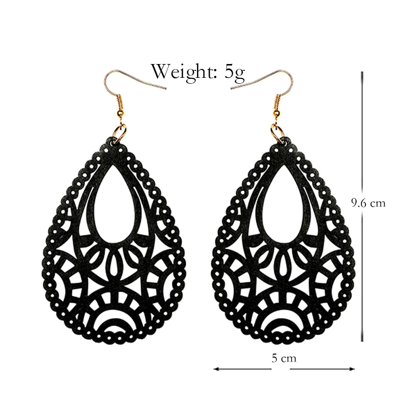 YULUCH винтажная Капля воды серьги для женщин модные ювелирные изделия этнические