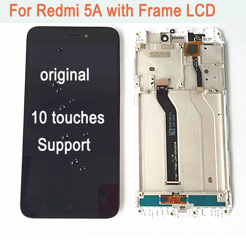 Для Xiaomi Redmi 5A ЖК сенсорный экран дисплей 10 точек сенсорный 5," ЖК сенсорный дигитайзер сборка для Redmi 5A экран ЖК